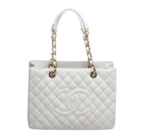 chanel white caviar grand shopper tote bag|Chanel Tote Bags .